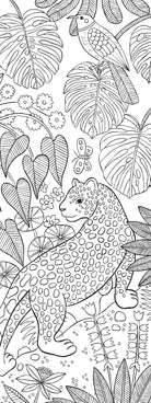 MYMANDARINE Graffy Bookmark Forest