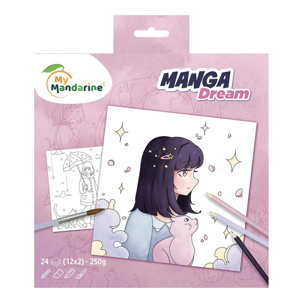 MYMANDARINE Colouring Book Manga Dream