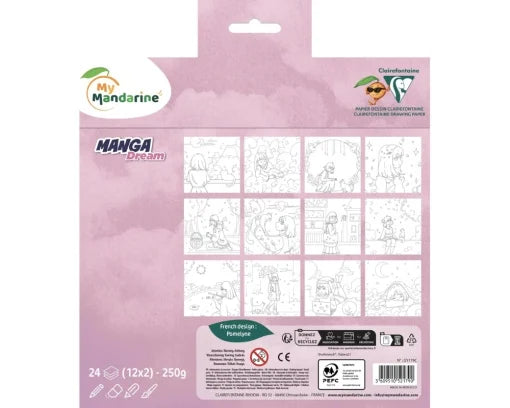 MYMANDARINE Colouring Book Manga Dream