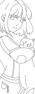 MYMANDARINE Colouring Bookmark Manga Dream