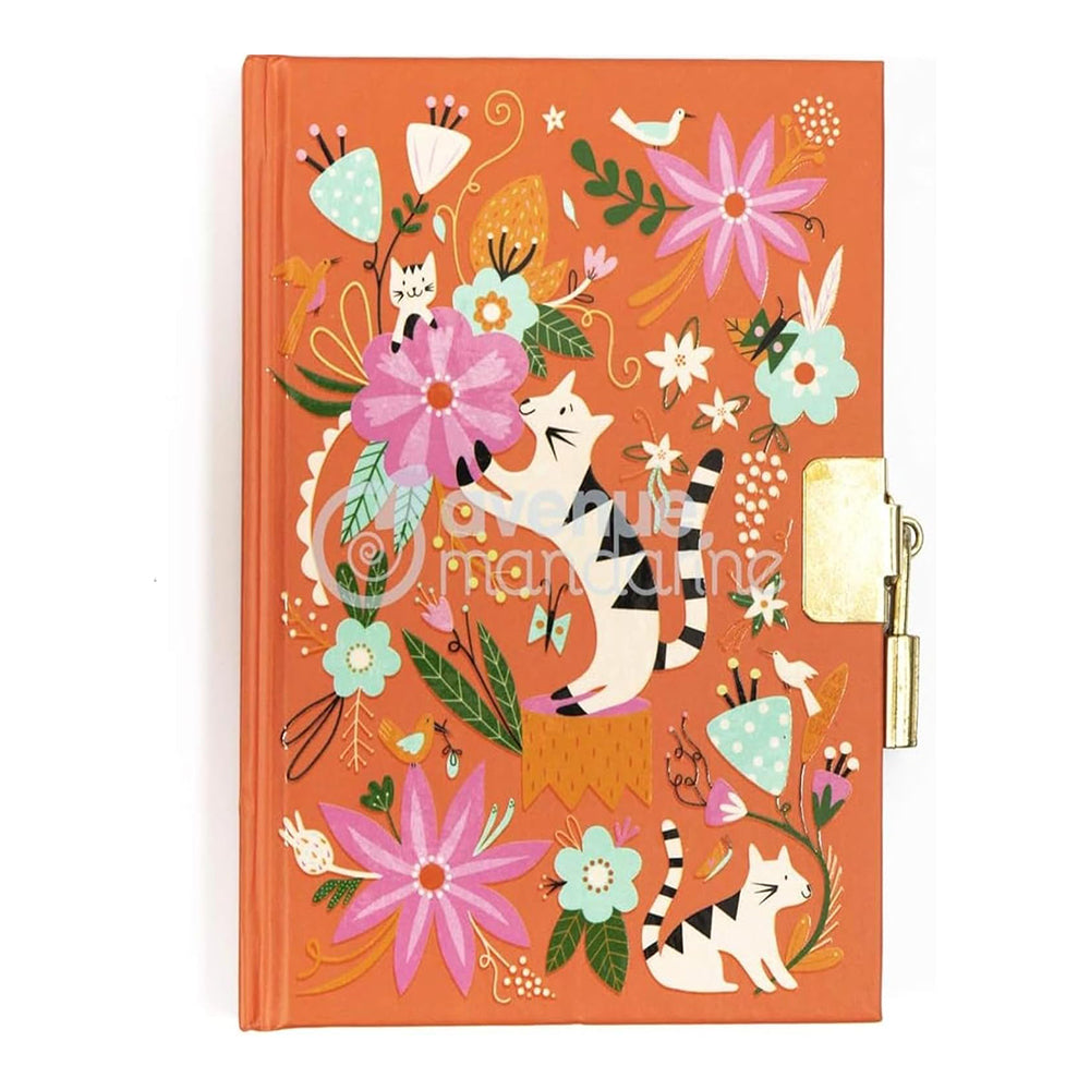 MYMANDARINE Secret Diary Cats & Flower