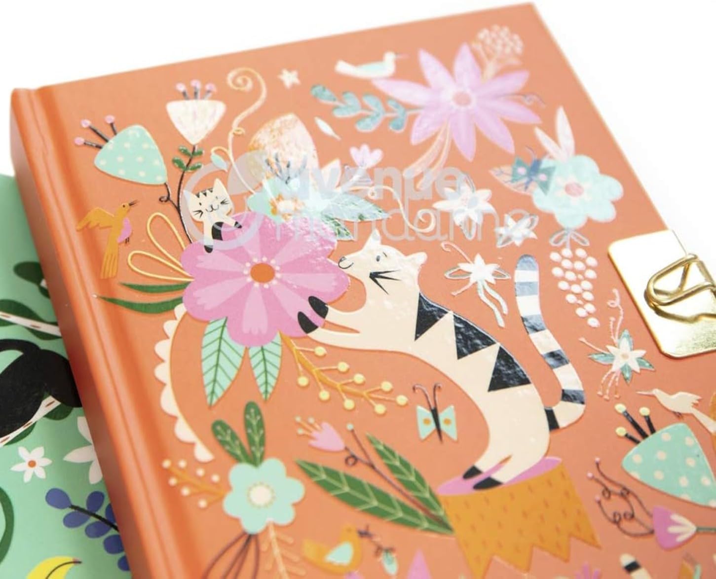 MYMANDARINE Secret Diary Cats & Flower