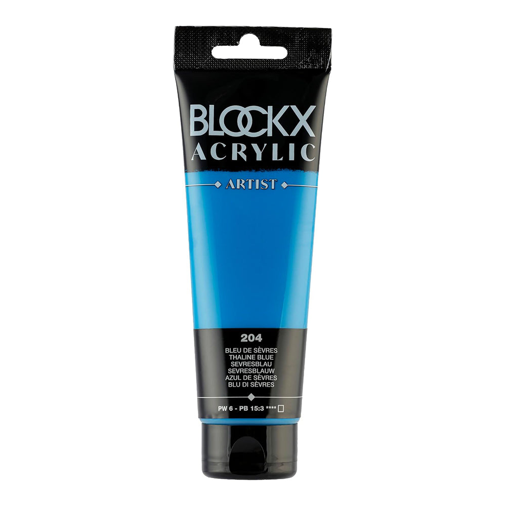 BLOCKX Artist Acrylic 120ml Thaline Blue (204)
