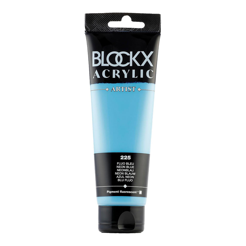 BLOCKX Artist Acrylic 120ml Neon Blue (225)