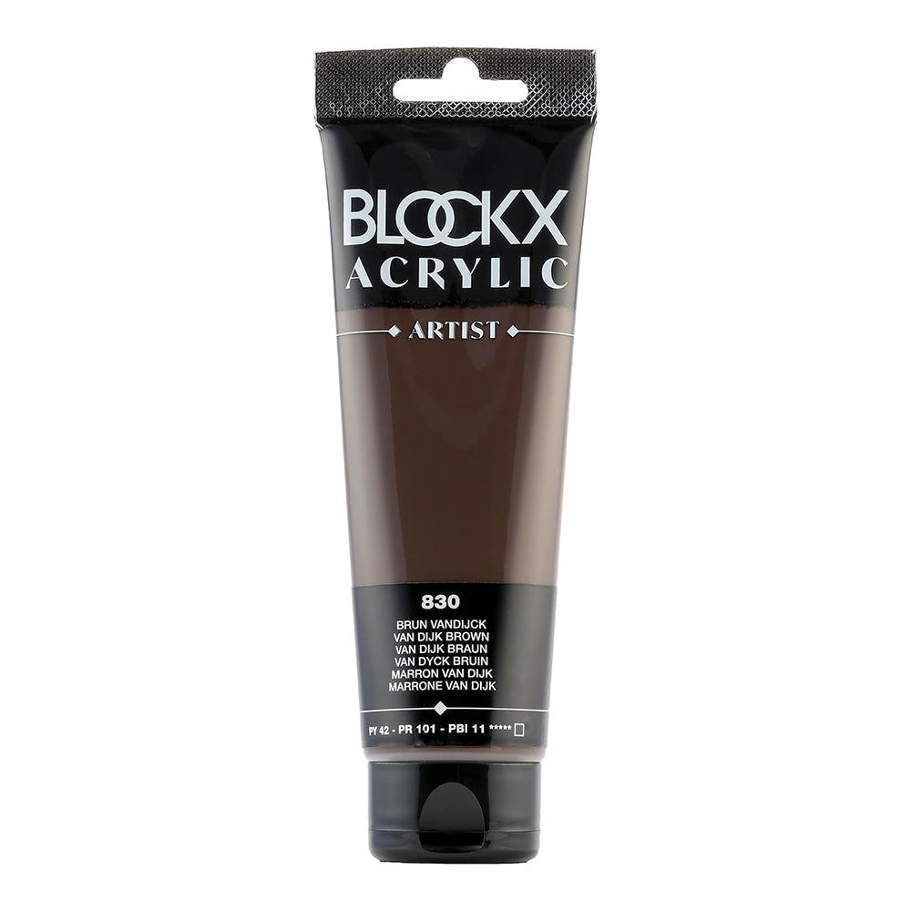 BLOCKX Artist Acrylic 120ml Van dijk Brown (830)