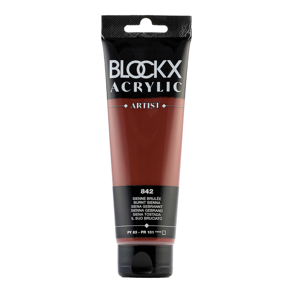 BLOCKX Artist Acrylic 120ml Burnt Sienna (842)