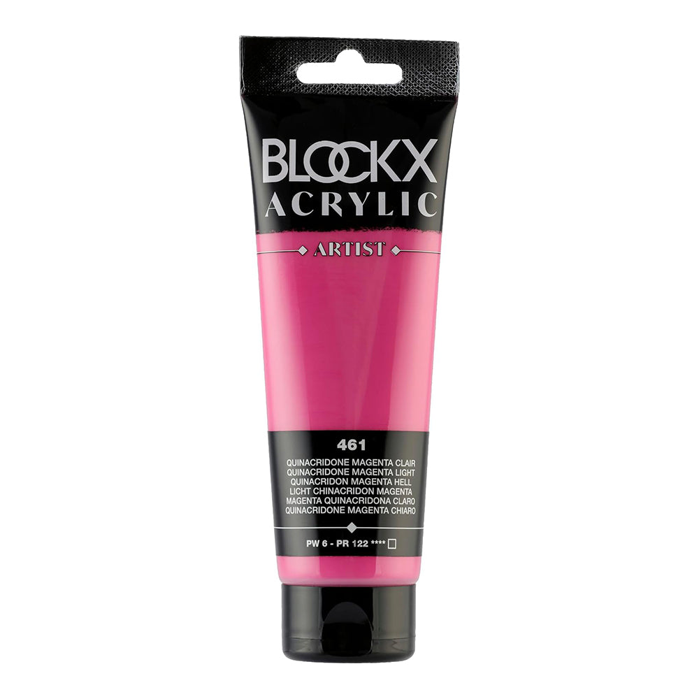 BLOCKX Artist Acrylic 120ml Quinacridone Magenta Light (461)