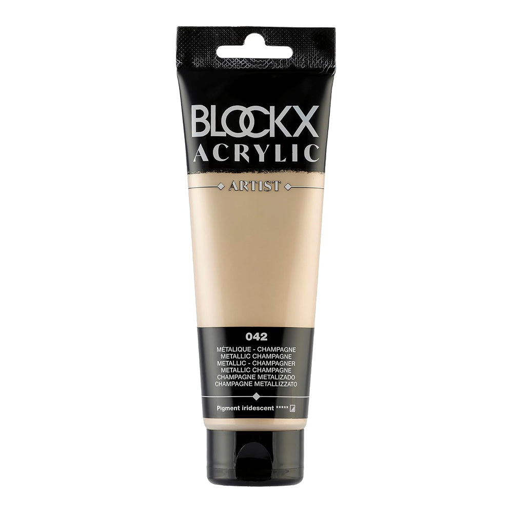 BLOCKX Artist Acrylic 120ml Metallic Champagne (042)
