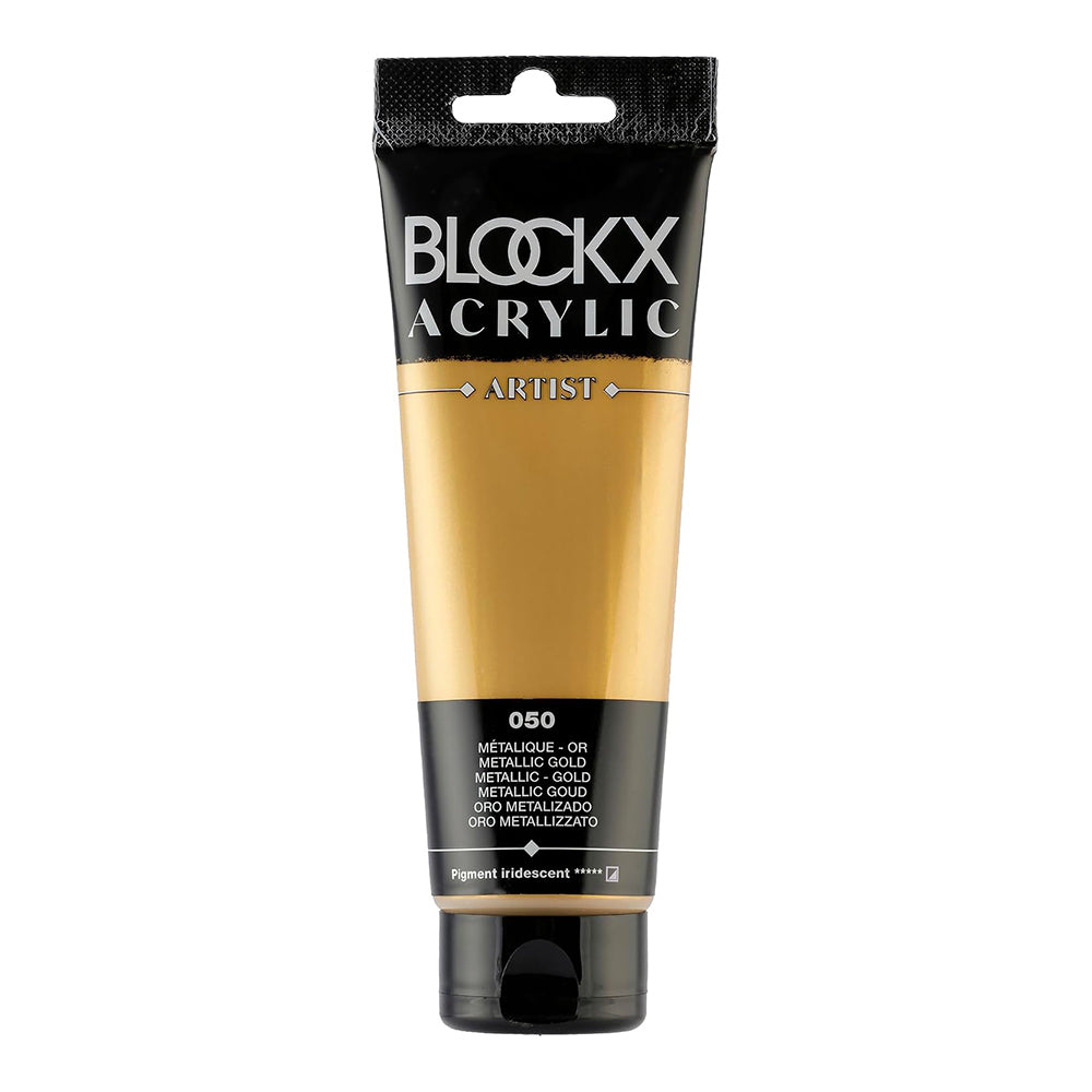 BLOCKX Artist Acrylic 120ml Metallic Gold (050)