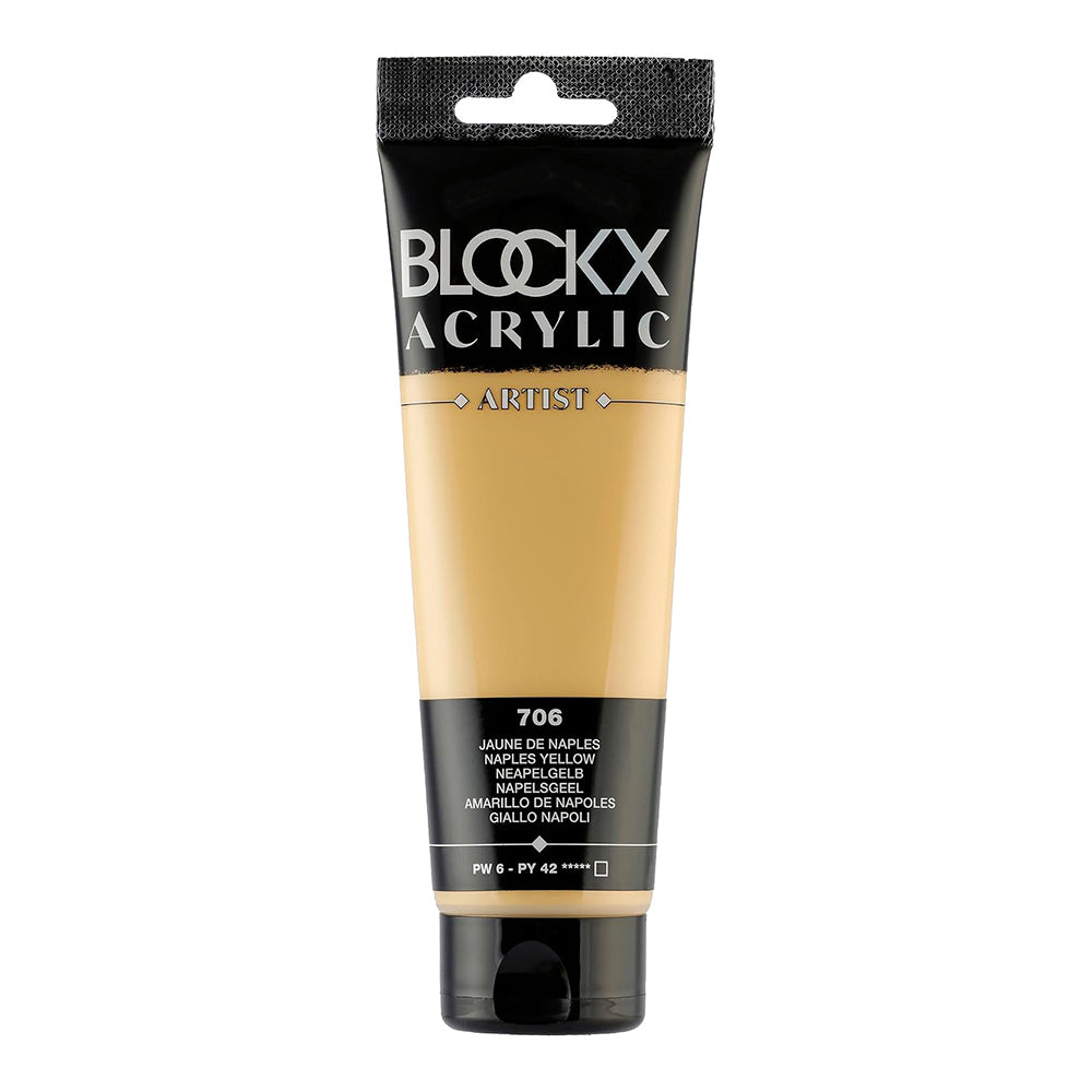 BLOCKX Artist Acrylic 120ml Naples Yellow (706)
