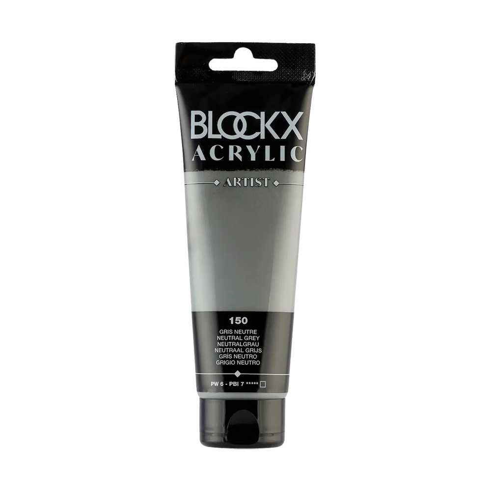 BLOCKX Artist Acrylic 120ml Neutral Grey (150)
