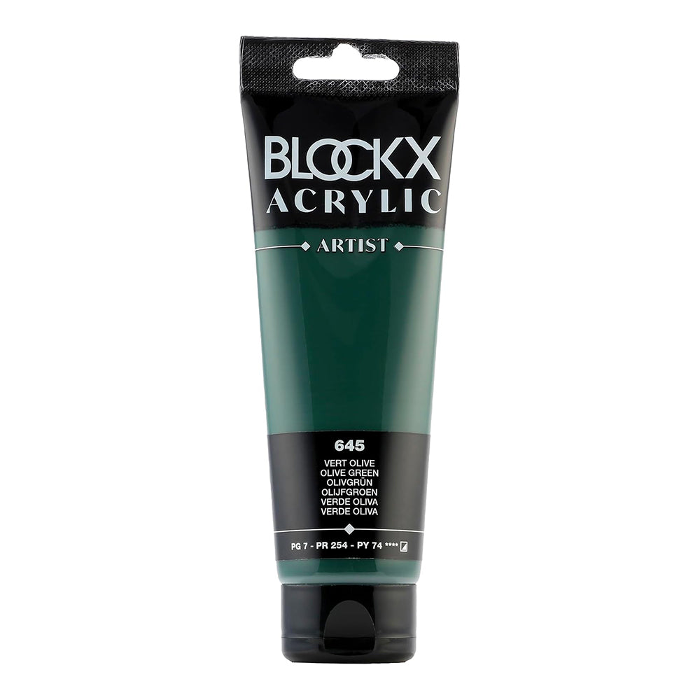 BLOCKX Artist Acrylic 120ml Olive Green (645)