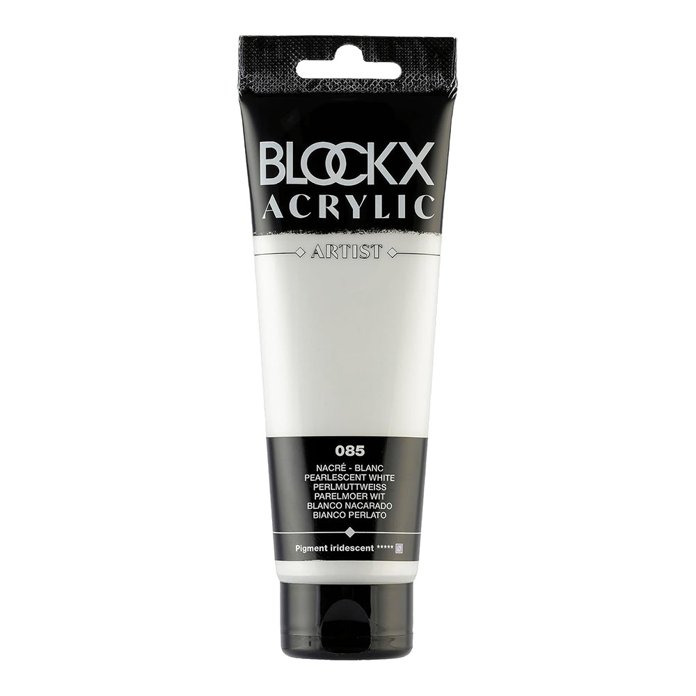 BLOCKX Artist Acrylic 120ml Pearlescent White (085)