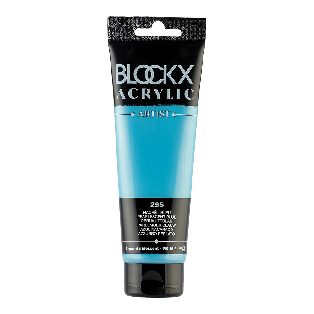 BLOCKX Artist Acrylic 120ml Pearlescent Blue (295)