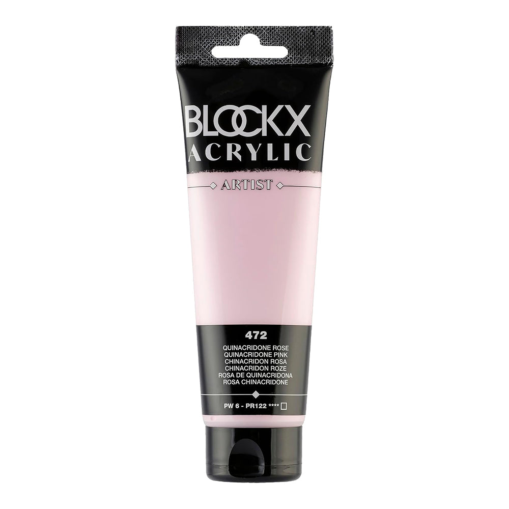 BLOCKX Artist Acrylic 120ml Quinacridone Pink (472)