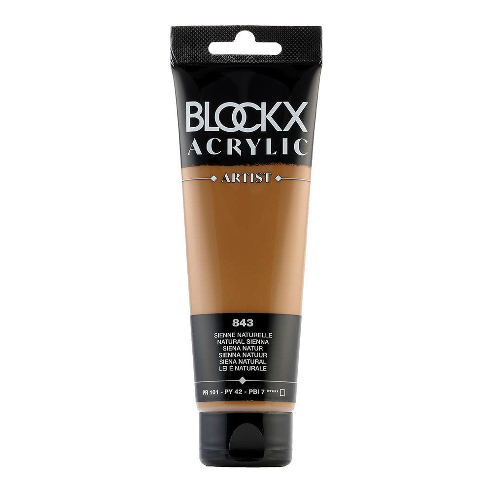 BLOCKX Artist Acrylic 120ml Sienna Natural (843)