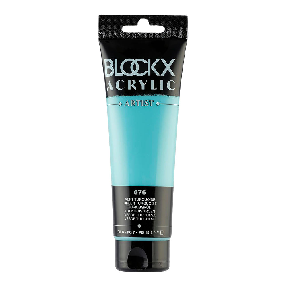 BLOCKX Artist Acrylic 120ml Turquoise Green (676)