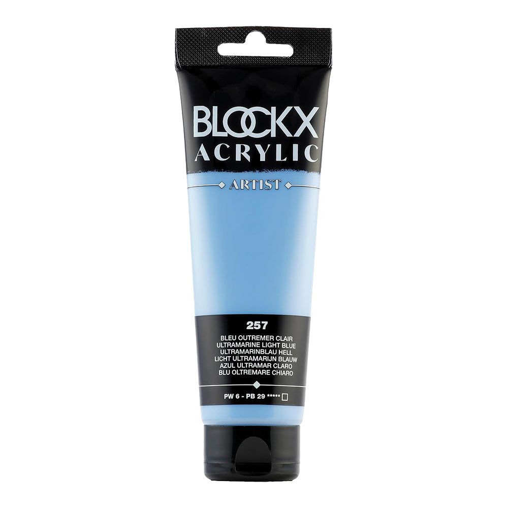 BLOCKX Artist Acrylic 120ml Ultramarine Blue Light (257)