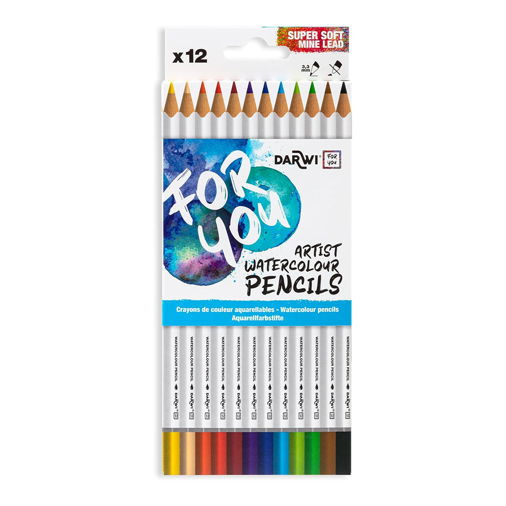 DARWI FOR YOU Watercolour Pencils Set of 12