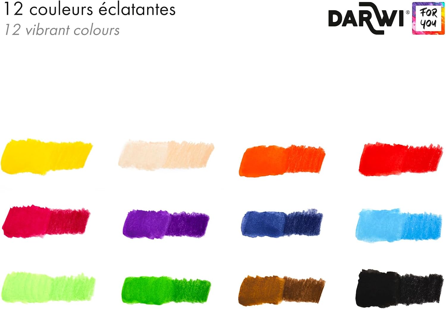 DARWI FOR YOU Watercolour Pencils Set of 12