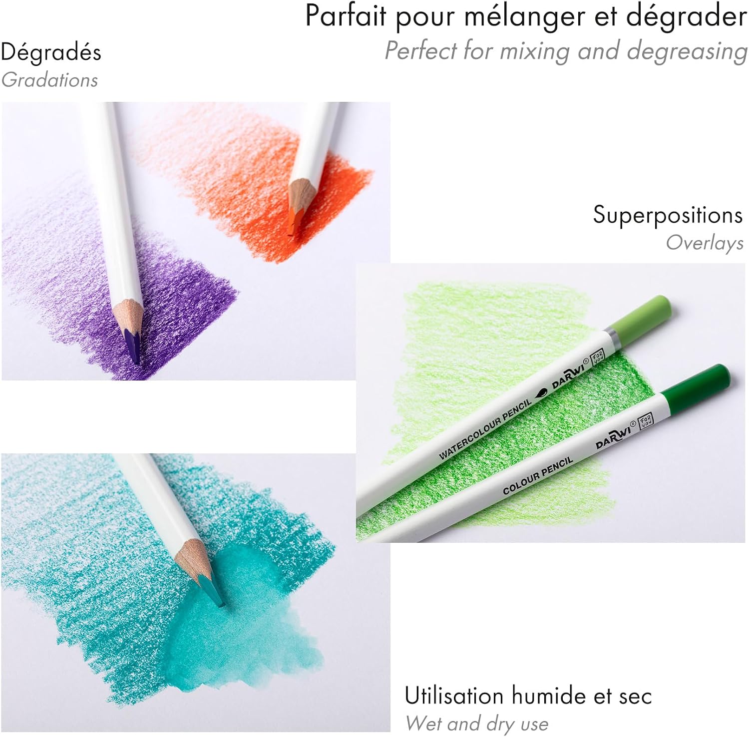 DARWI FOR YOU Watercolour Pencils Set of 12