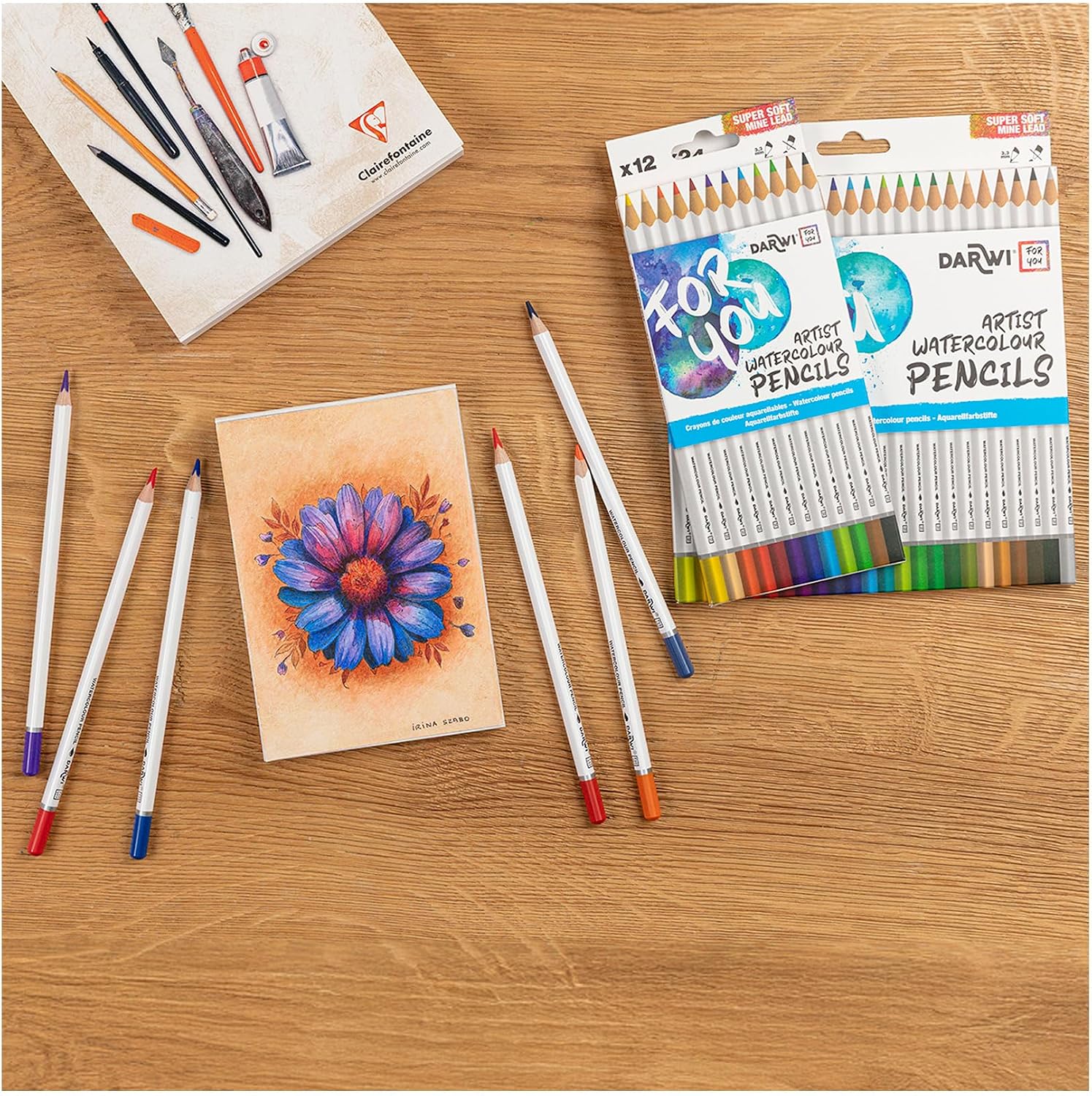 DARWI FOR YOU Watercolour Pencils Set of 12