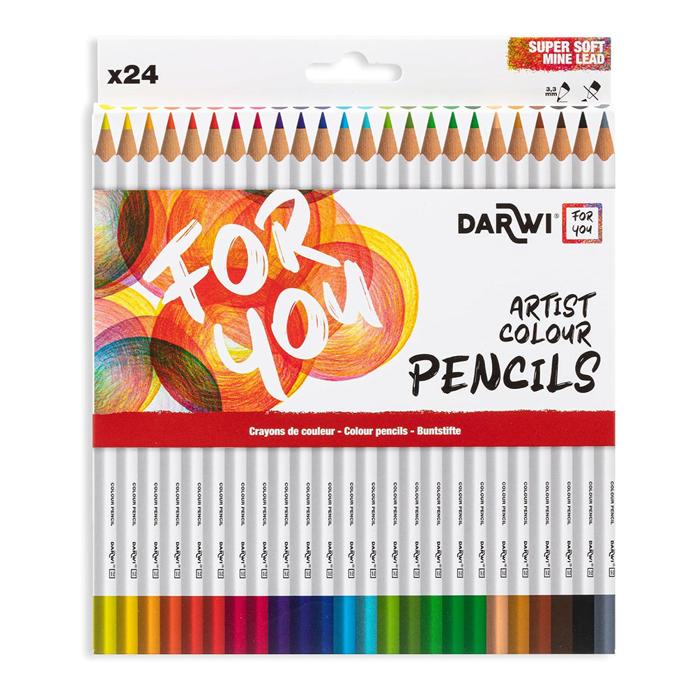 DARWI FOR YOU Artist Colour Pencils Set of 24