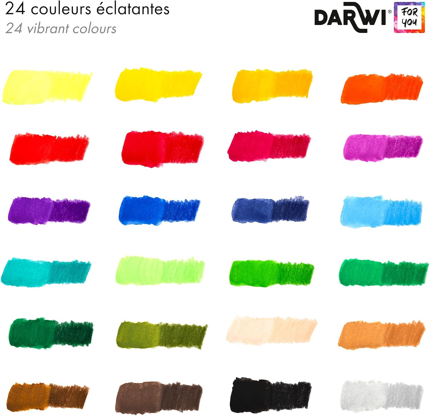 DARWI FOR YOU Watercolour Pencils Set of 24