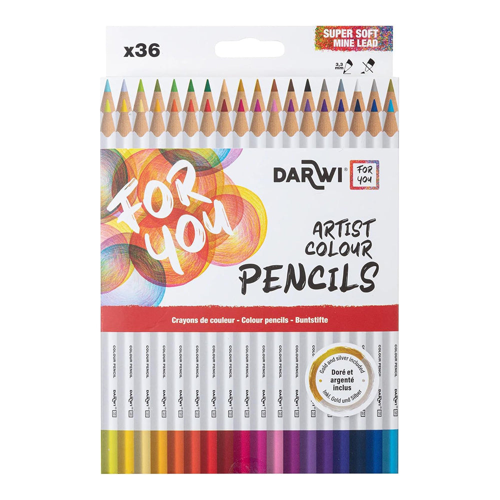 DARWI FOR YOU Artist Colour Pencils Set of 36