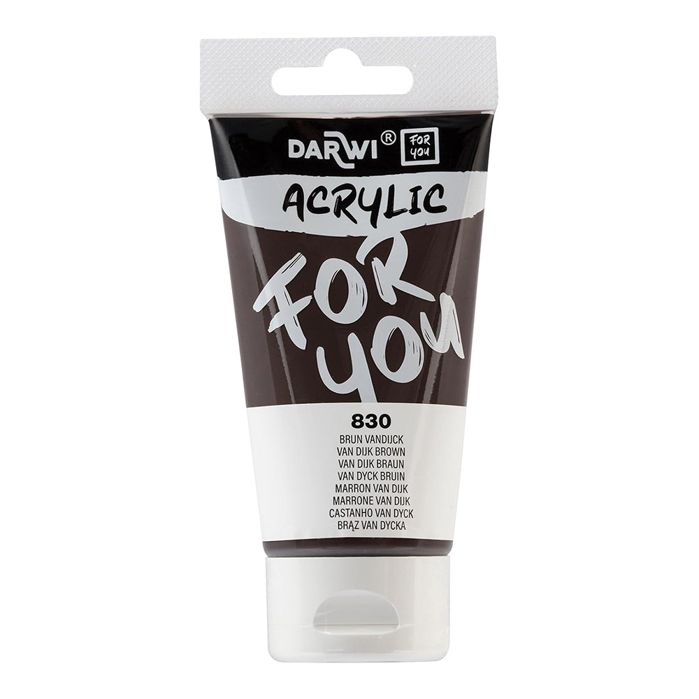 DARWI FOR YOU Acrylic 75ml Van dijk Brown (830)