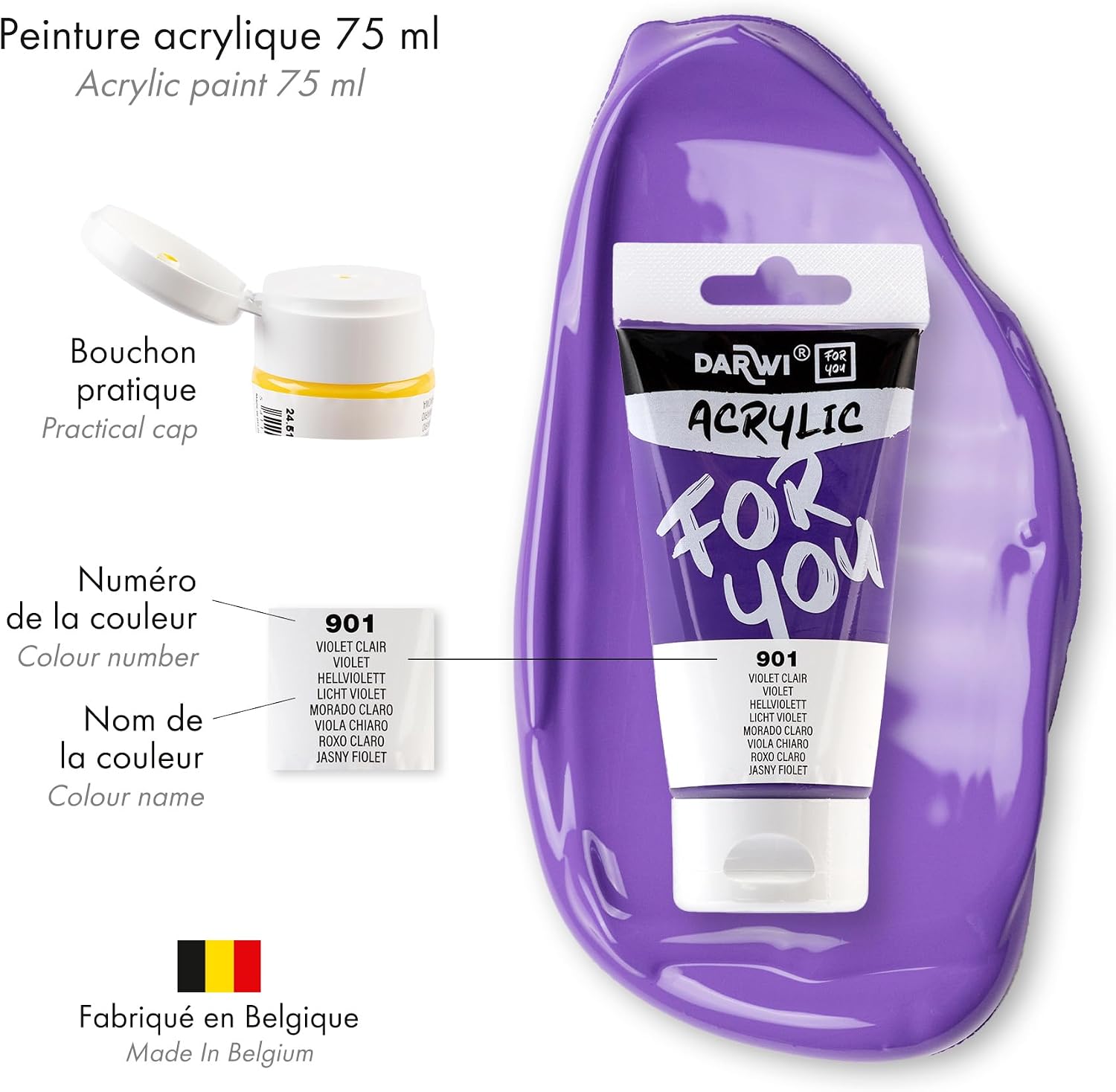 DARWI FOR YOU Acrylic 75ml Light Violet (901)