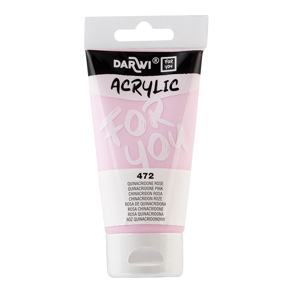DARWI FOR YOU Acrylic 75ml Quinacridone Pink (472)