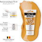 DARWI FOR YOU Acrylic 75ml Yellow Ochre (747)