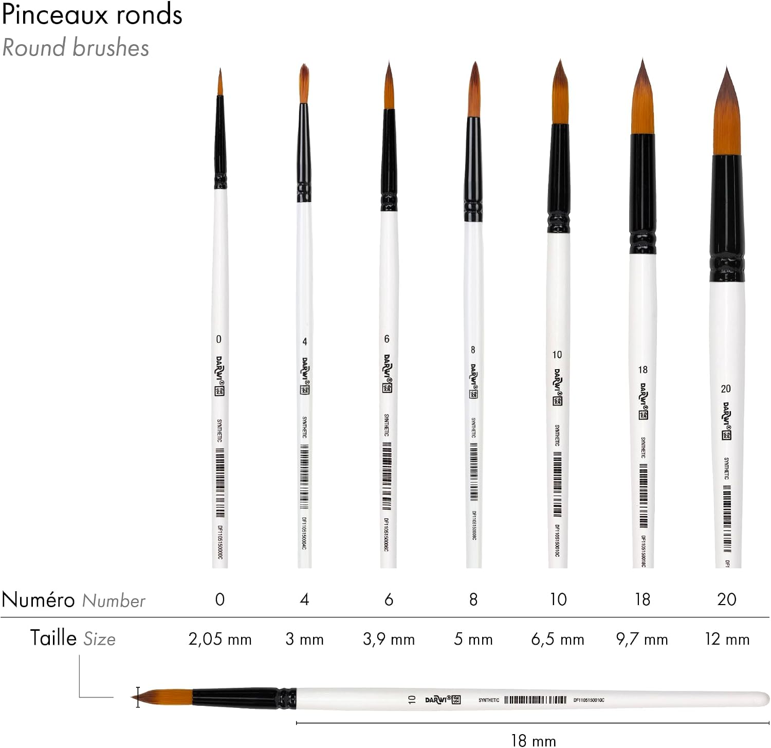 DARWI FOR YOU Round Brush Size 20