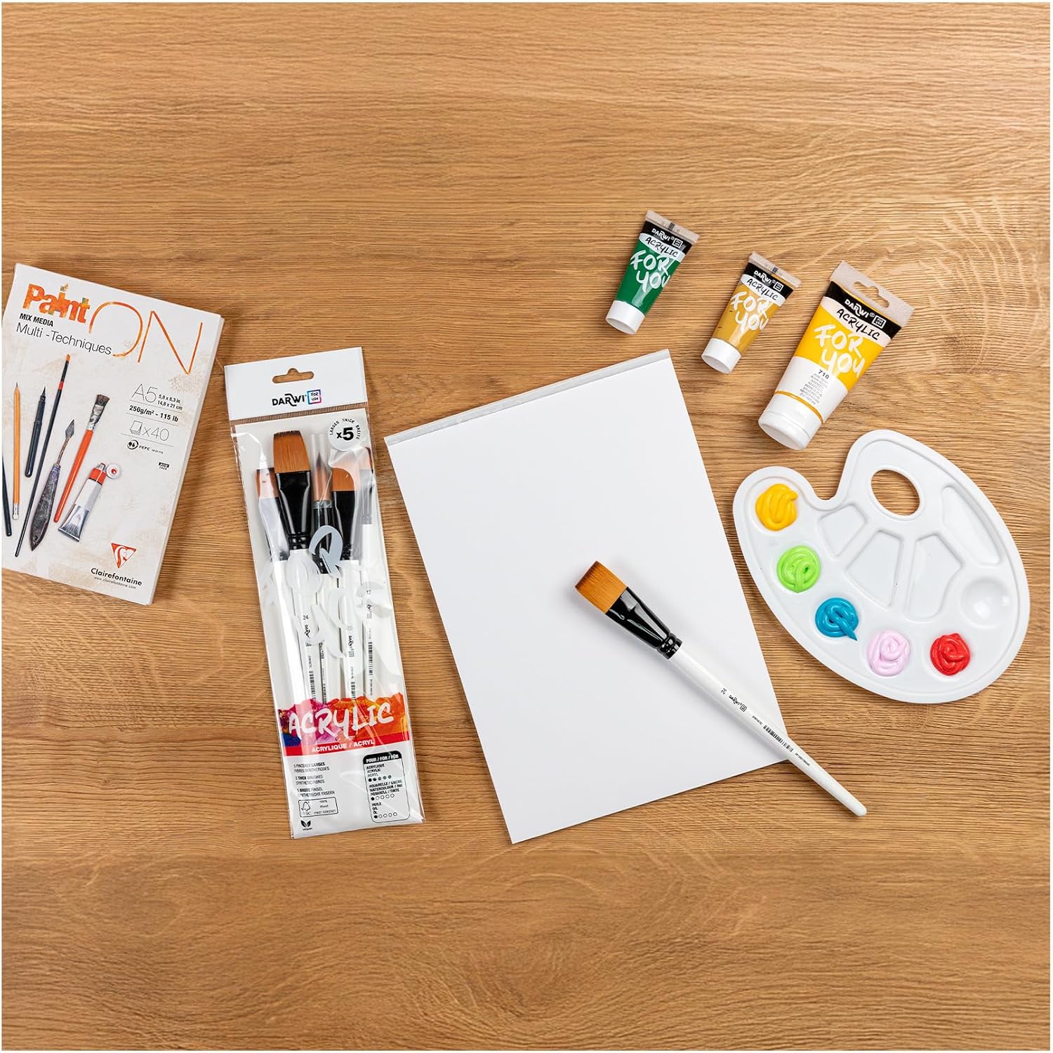 DARWI FOR YOU Set of 5 Brushes Medium Set 2