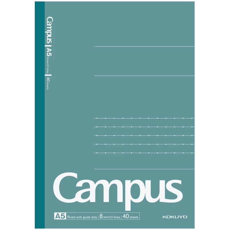 KOKUYO Campus AC Notebook A5 40P Turquoise Green