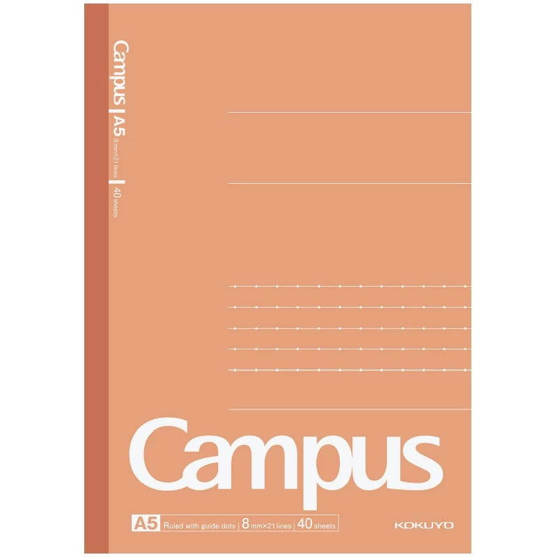 KOKUYO Campus AC Notebook A5 40P Salmon Pink