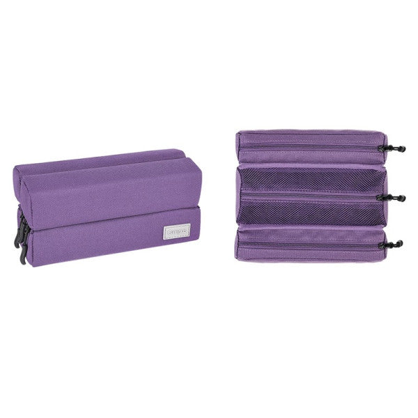 KOKUYO Campus Large Capacity 3-Compartment Pencase Navy (WSG-PC363DB)