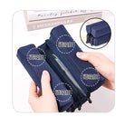 KOKUYO Campus Large Capacity 3-Compartment Pencase Navy (WSG-PC363DB)
