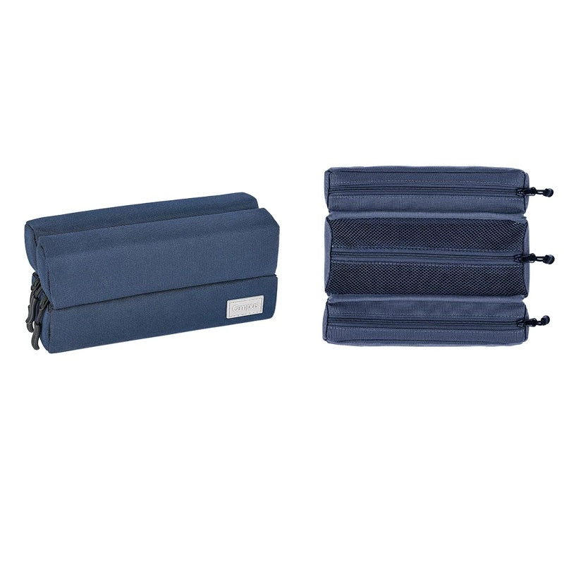 KOKUYO Campus Large Capacity 3-Compartment Pencase Purple (WSG-PC363V)