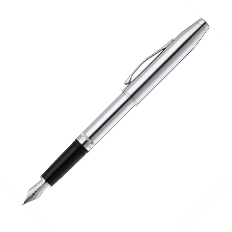 CROSS Foundry Polished Chrome with Polished Chrome Appointments and Stainless Steel Nib Fountain Pen - Medium