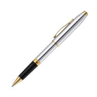 CROSS Foundry Polished Chrome with PVD Gold Appointments Rollerball Pen