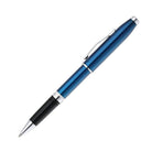 CROSS Foundry Glossy Translucent Blue Lacquer with Polished Chrome Appointments Rollerball Pen