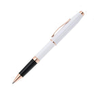 CROSS Foundry Pearl White Lacquer with Rose Gold Appointments Rollerball Pen