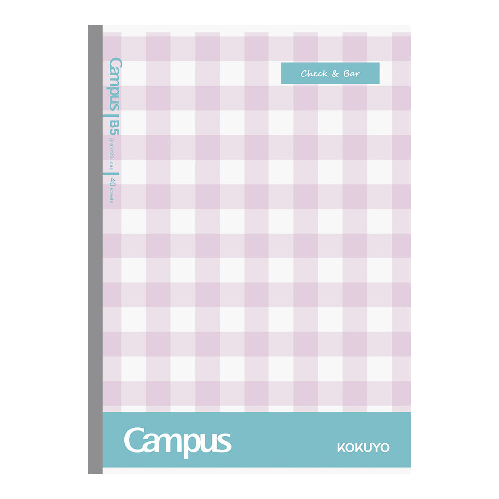 KOKUYO Campus AC Notebook B5 40P Plaid Pattern