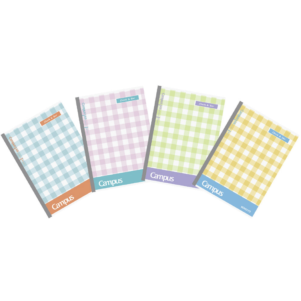 KOKUYO Campus AC Notebook A5 40P Plaid Pattern