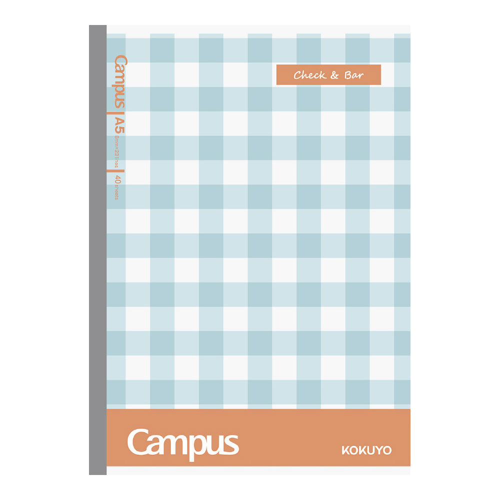 KOKUYO Campus AC Notebook A5 40P Plaid Pattern