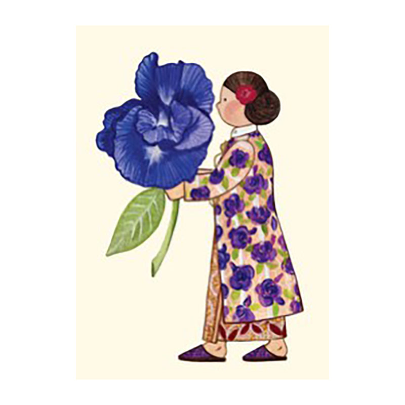 PAGODA KINGDOM Pie Tee Kids Series Card Bunga Telang/Blue Pea Flower
