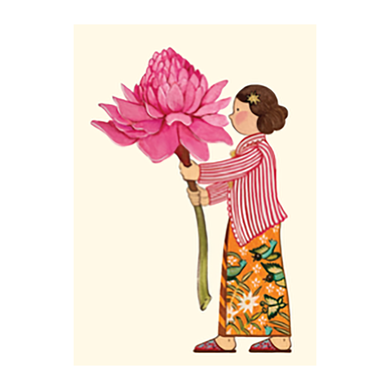 PAGODA KINGDOM Pie Tee Kids Series Card Bunga Kantan/Ginger Flower