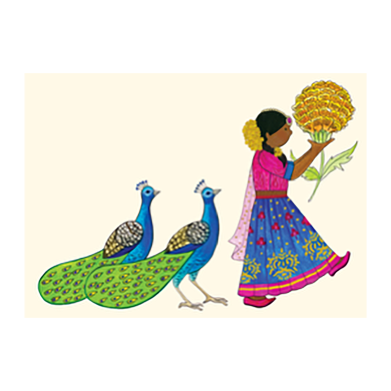 PAGODA KINGDOM Saffron Kids Series Card The Golden Bloom